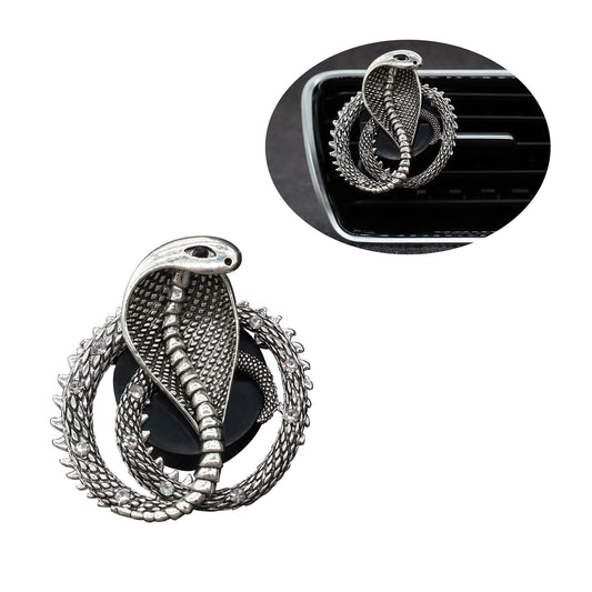 1pc Bling Cobra Car Air Freshener Vent Clip,Snake Alloy Rhinestone Car Diffuser